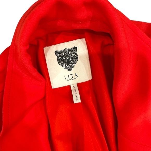 NWOT Lita by Ciara red blazer size small - Picture 5 of 7